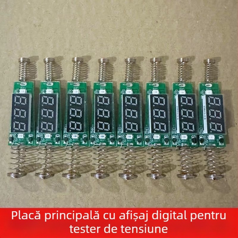 Tester de tensiune cu afișaj digital, universal 5V-120V pentru uz electric și reparații auto