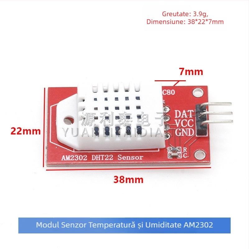 AM2302 DHT22 Modul senzor de temperatură și umiditate pentru microcontroler
