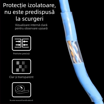 WTT Țeavă termoretractabilă transparentă 2:1 pentru fire și cabluri, protecție impermeabilă