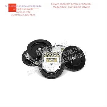 Potenciometru dual cu ax 14×1 mm, B102 1K, cu întrerupător, potențiometru cu angrenaj pentru reglaj