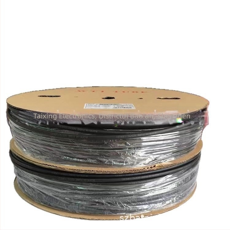 Tub termocontractibil din silicon, negru, pentru cabluri și componente, izolație impermeabilă, VW-1, 125°C, 0,6 kV, ROHS