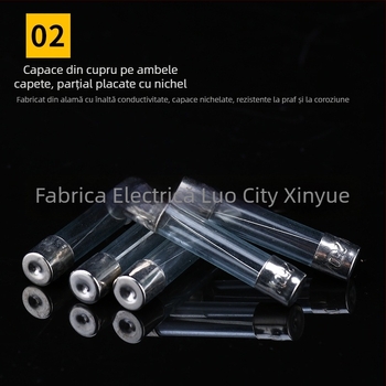 Set de 100 siguranțe din sticlă 5×20 mm și țevi ceramice de siguranță 6×30 mm pentru protecția curentului