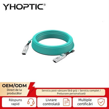 Cablu optic activ 10G SFP+ AOC, compatibil cu NIC Intel și switch-uri, cablu 10G pentru stacking