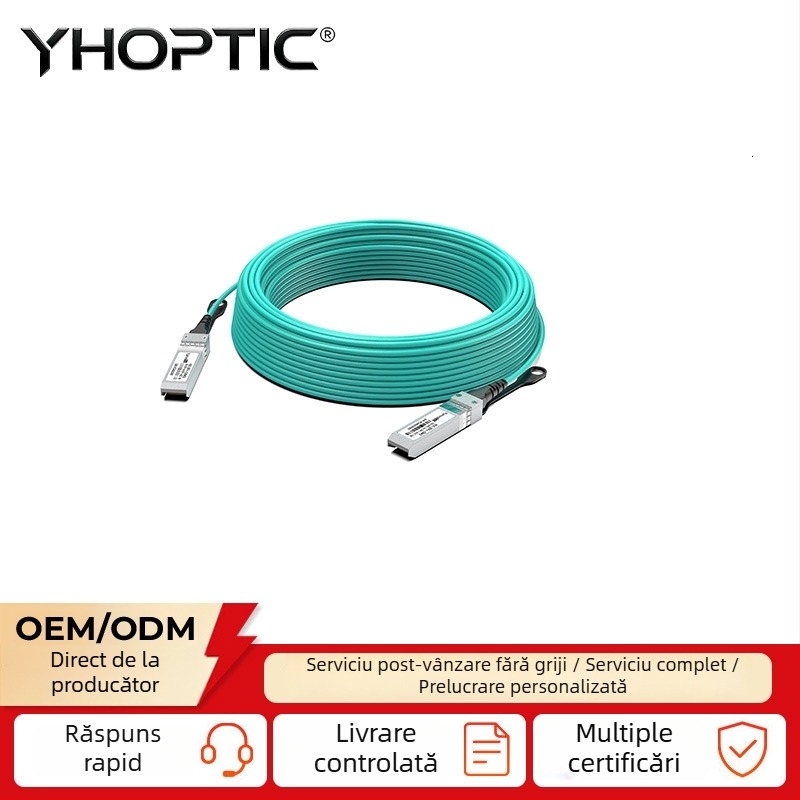 Cablu optic activ 10G SFP+ AOC, compatibil cu NIC Intel și switch-uri, cablu 10G pentru stacking