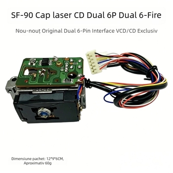 SF-90 cap de laser CD, configurare duală 6P, cu șase linii, piesă de reparații pentru VCD auto