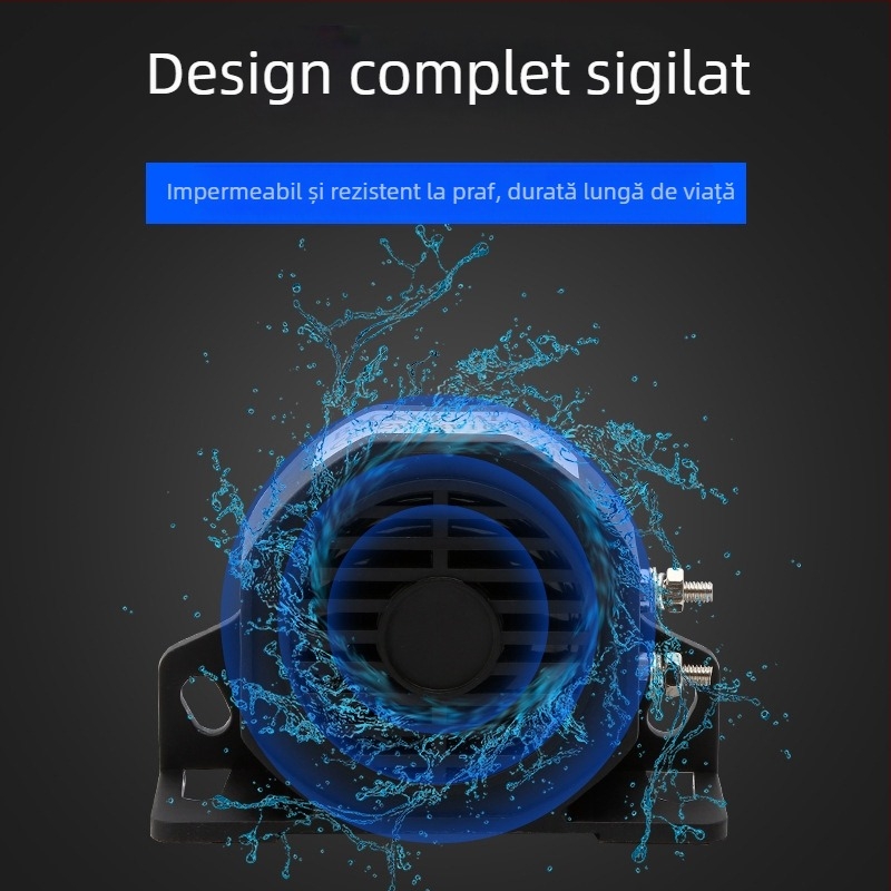 Alarmă universală de recul pentru camioane și stivuitoare, 12-48V, impermeabil, 110 dB
