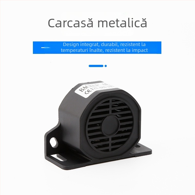 Alarmă universală de recul pentru camioane și stivuitoare, 12-48V, impermeabil, 110 dB
