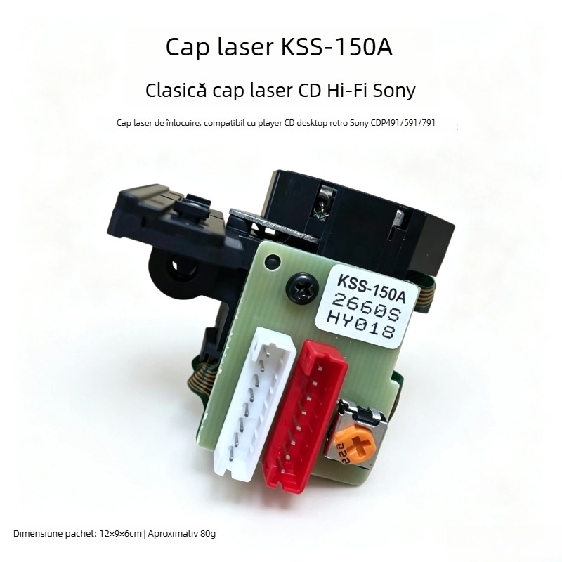 KSS-150A cap laser, compatibil cu KSS-210A/212B, pentru reparații VCD/CD audio