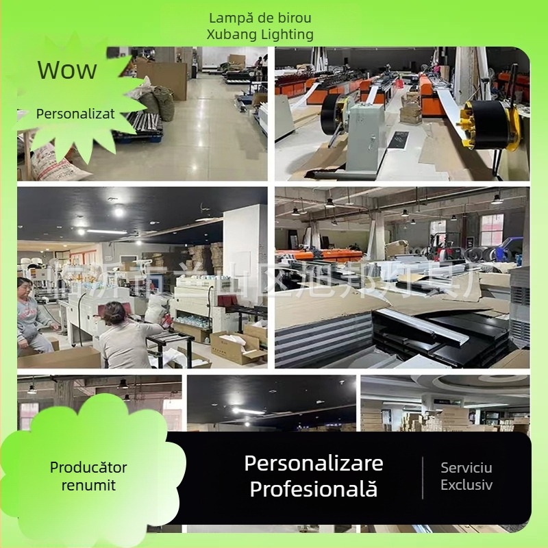 LED bandă liniară – lampă suspendată pentru birou, ultra-luminantă pentru saloane de coafură, săli de clasă comerciale și studiouri de streaming
