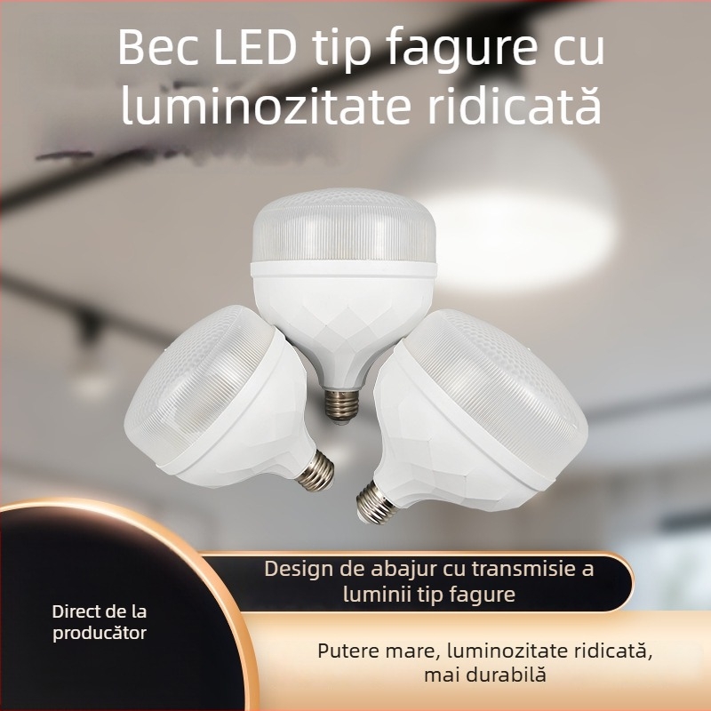 Lampă LED cu design fagure cristal, fără pâlpăire, protecție triplă, pentru uz casnic, bază E27