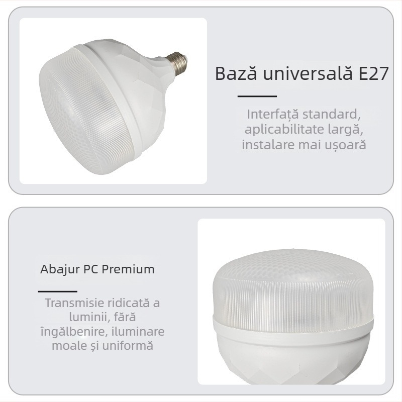 Lampă LED cu design fagure cristal, fără pâlpăire, protecție triplă, pentru uz casnic, bază E27