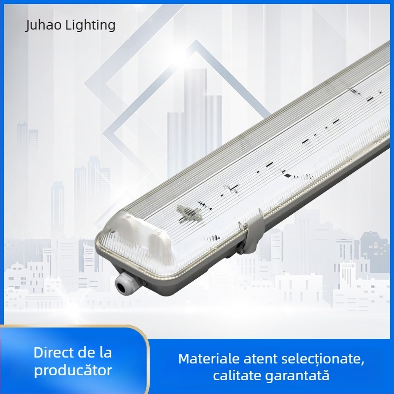 Kit LED anti-explozie cu capac, T8, 1.2 m, tub simplu sau dublu, rezistent la apă, praf și insecte