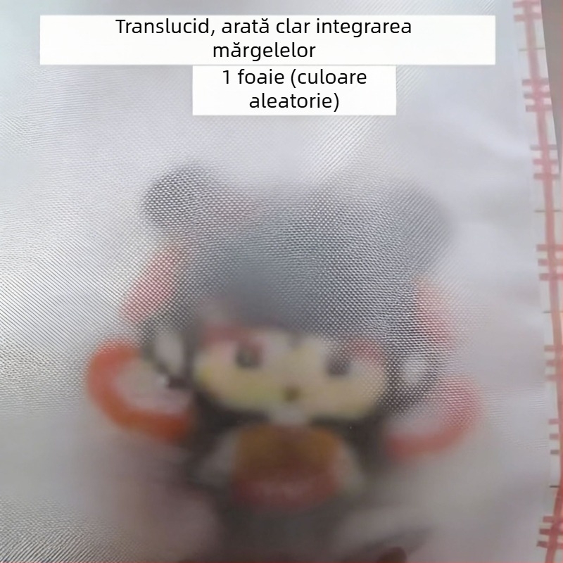 Țesătură de călcat mată, semi-transparentă, pentru înfășurarea marginilor, ajutor DIY la temperatură înaltă, hârtie de călcat reutilizabilă pentru proiecte cu mărgele