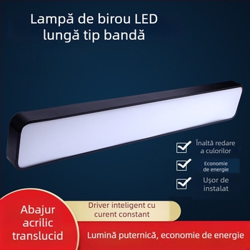 Lampa LED de birou cu bandă lungă și canal din aluminiu pentru plafon, iluminat comercial cu înaltă luminozitate