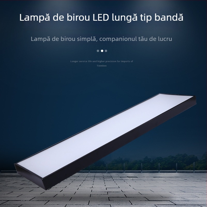 Lampa LED de birou cu bandă lungă și canal din aluminiu pentru plafon, iluminat comercial cu înaltă luminozitate