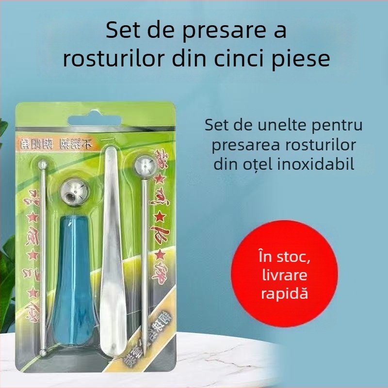 Unelte din oțel inoxidabil pentru rosturi de plăci, set de 5 piese, kit colțuri pentru rosturi