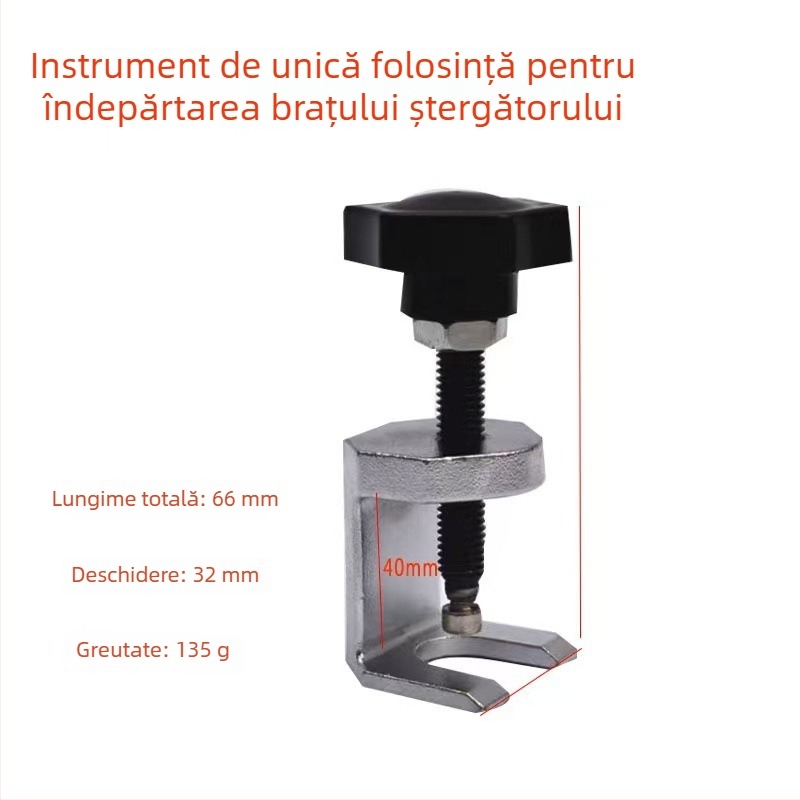 Unealtă reglabilă pentru demontarea brațului ștergător auto
