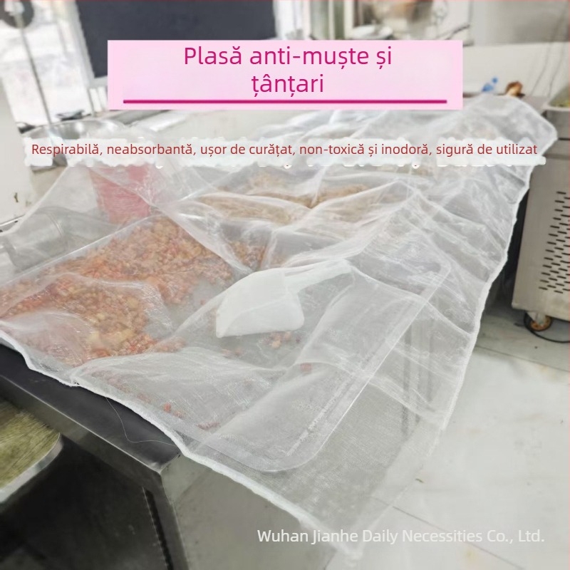 Țesătură din plasă pentru acoperirea farfuriilor, bucătărie, plasă antipraf și anti țânțari pentru alimente, potrivită pentru gătit în sos și uscare