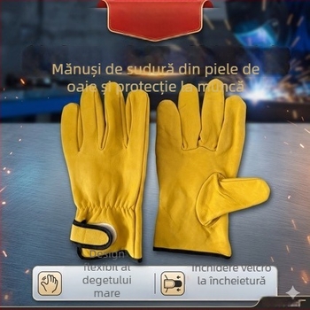 Mănuși pentru sudură cu arc și TIG, respirabile, rezistente la uzură, izolație termică, protecție împotriva arsurilor