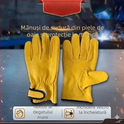 Mănuși pentru sudură cu arc și TIG, respirabile, rezistente la uzură, izolație termică, protecție împotriva arsurilor