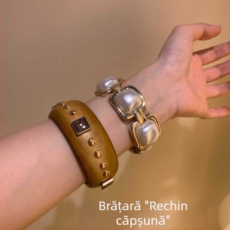 Brățară largă pentru femei, cu stele geometrice și cristale, stil retro, bijuterii elegante
