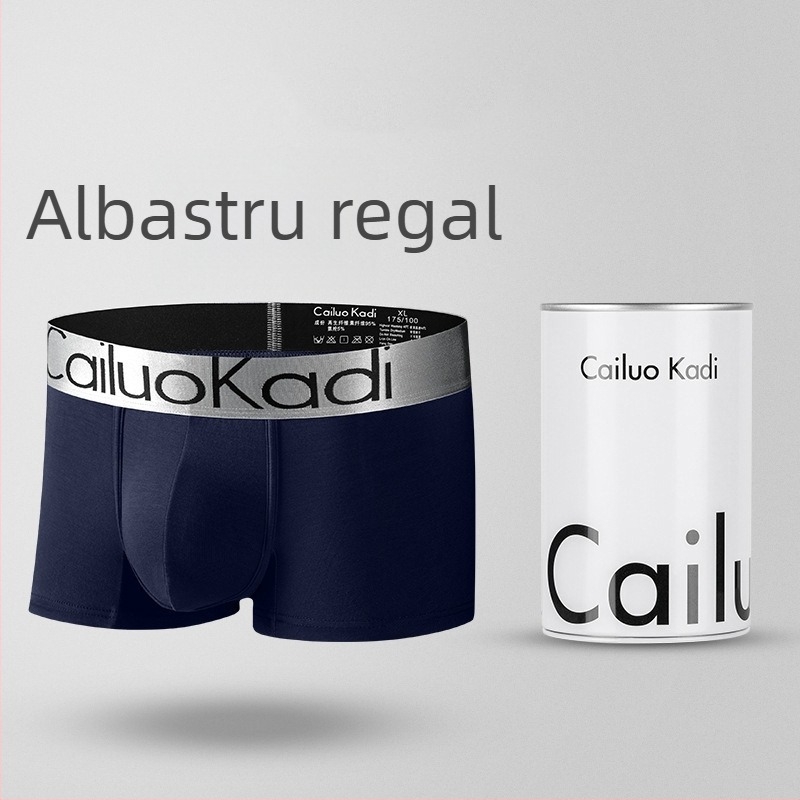 Boxeri bărbați din modal, talie medie, mărime mare, respirabili, culoare solidă