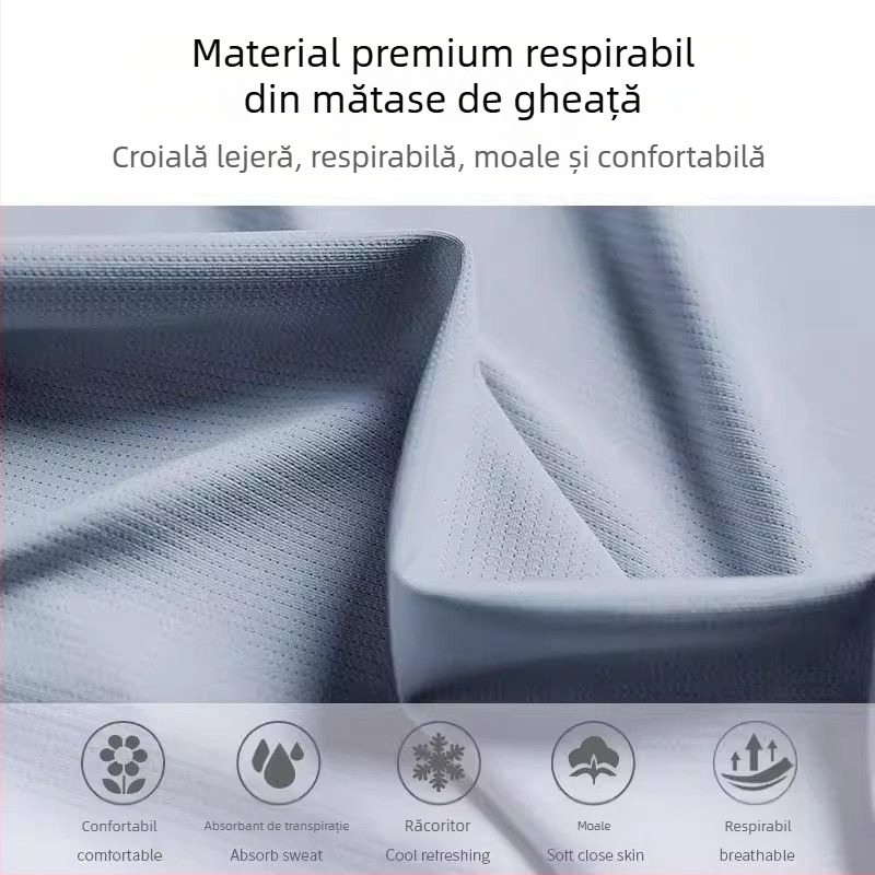 Set de alergare pentru bărbați din material cu uscare rapidă — tricou cu mânecă scurtă și șorturi, echipament de antrenament de vară pentru maraton