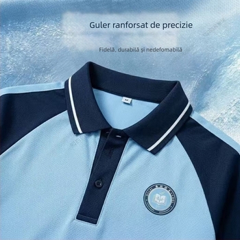 Uniformă școlară unificată Hui Lai County – set sportiv de vară pentru elevi din învățământ primar, tricou cu mânecă scurtă și pantaloni lungi, două piese