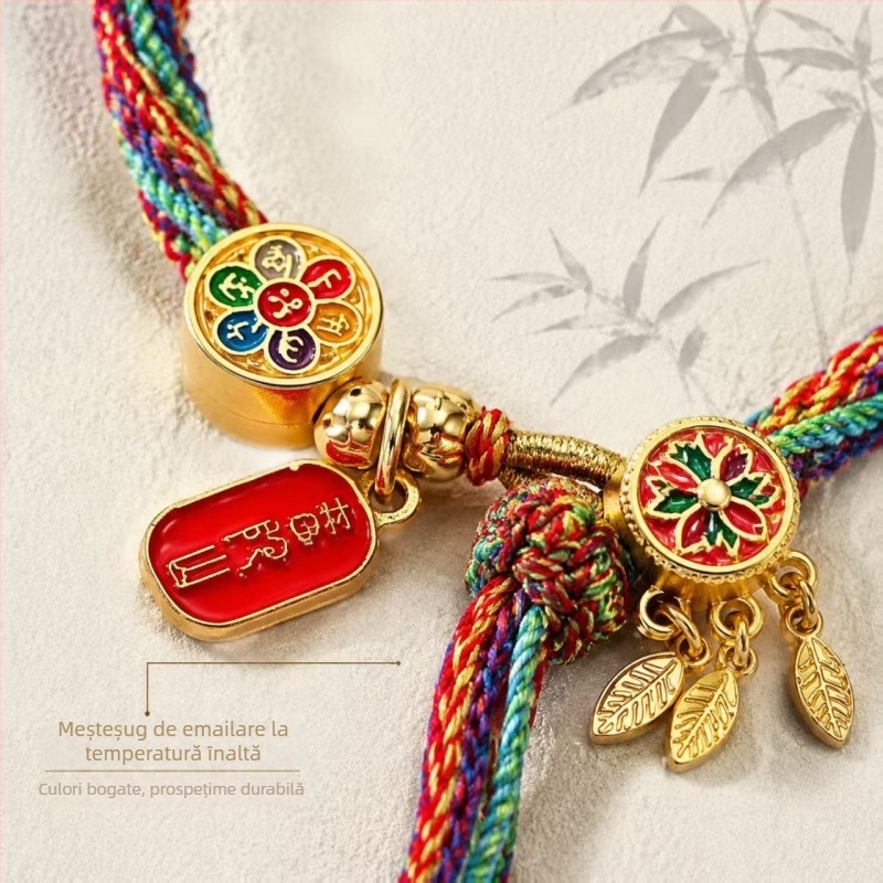 Brățări tradiționale pentru Festivalul Dragonului, din fir de bumbac, brățări colorate, croșetate manual pentru copii, șnur roșu, cadou unisex, en-gros