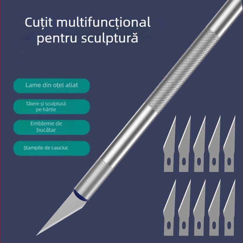 Cuțit multifuncțional mic de hobby pentru tăierea hârtiei, gravură și tapet