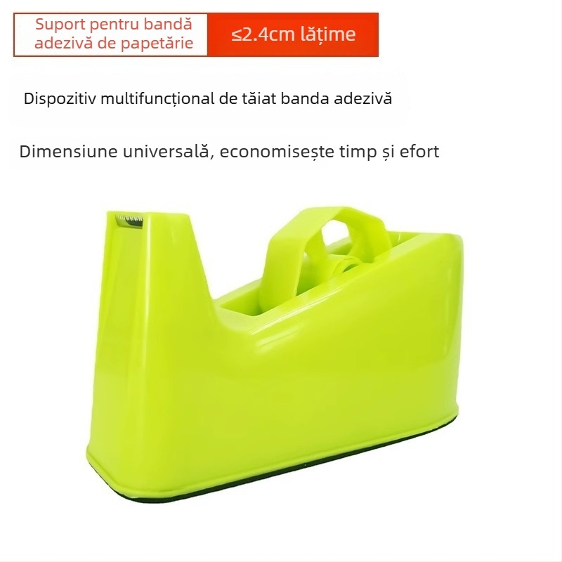 Tăietor de bandă transparent cu bază pentru ambalare