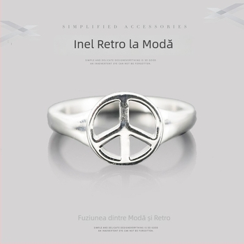 Inel unisex din oțel de titan – inel memorial pentru cuplu, alianță anti-război