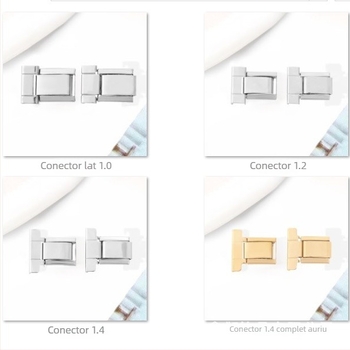 Brățară modulară și curea pentru ceas — conectori din oțel inoxidabil pentru asamblare DIY, bijuterii în stil natural