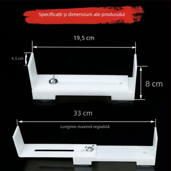 Unealtă DIY pentru țesut brățări din șnur roșu, cu bază de ventuză, suport fix îmbunătățit