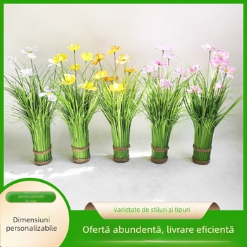 Plante și flori artificiale în ghivece — cadouri decorative, recuzită pentru fotografie și bonsai de interior