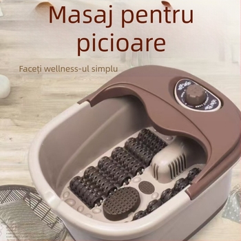 Vas de baie pentru picioare complet automată cu încălzire și masaj, temperatură constantă, sterilizare IR și masaj cu bule, capacitate 3-8 L, adâncime 20-30 cm, role mobile