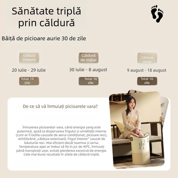 Cadă pliabilă pentru picioare, pentru uz casnic — vas adânc pentru înmuiat picioarele, dispozitiv portabil de îngrijire a sănătății