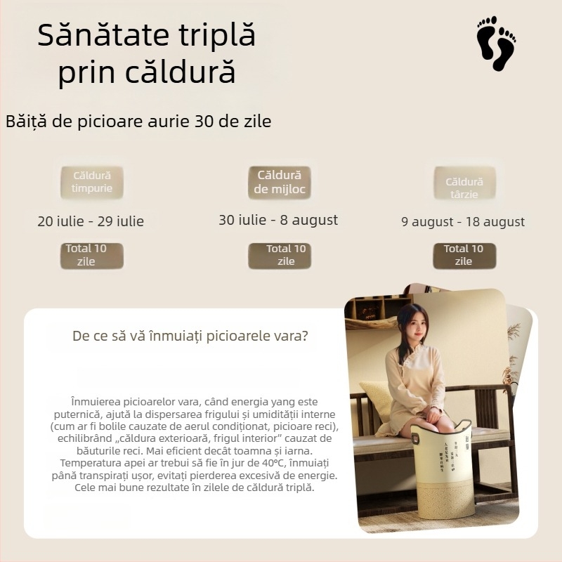 Cadă pliabilă pentru picioare, pentru uz casnic — vas adânc pentru înmuiat picioarele, dispozitiv portabil de îngrijire a sănătății