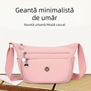 Geantă de damă din nylon, cu capacitate mare și compartimente multiple, crossbody pentru uz zilnic, model 2025