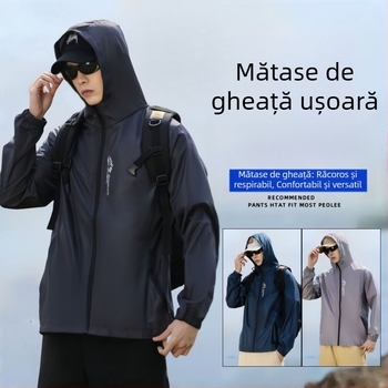 Geacă de vară pentru bărbați cu protecție UV, uscare rapidă, impermeabilă, respirabilă, pentru pescuit