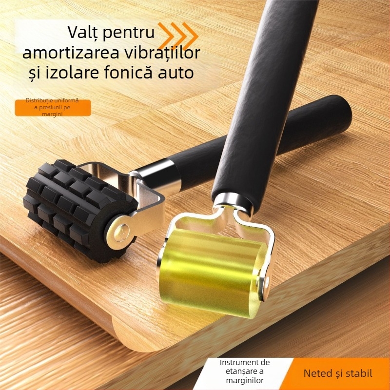 Set pentru izolație fonică auto cu role de izolație mici și mari și unealtă de împingere a rolei