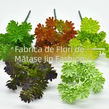 Plantă suculentă artificială în ghiveci, lotus gem, plante verzi de perete acvatice, accesorii pentru decorul floral de nuntă