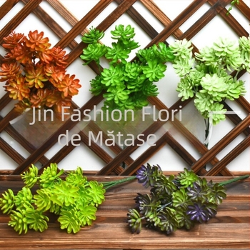 Plantă suculentă artificială în ghiveci, lotus gem, plante verzi de perete acvatice, accesorii pentru decorul floral de nuntă