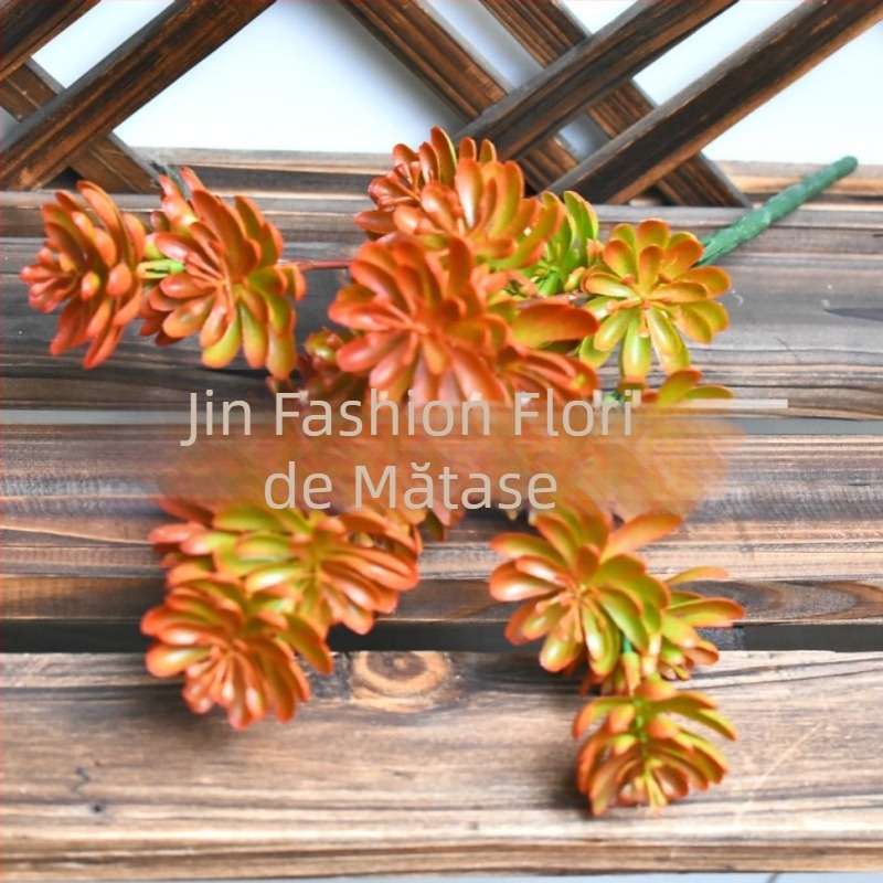 Plantă suculentă artificială în ghiveci, lotus gem, plante verzi de perete acvatice, accesorii pentru decorul floral de nuntă