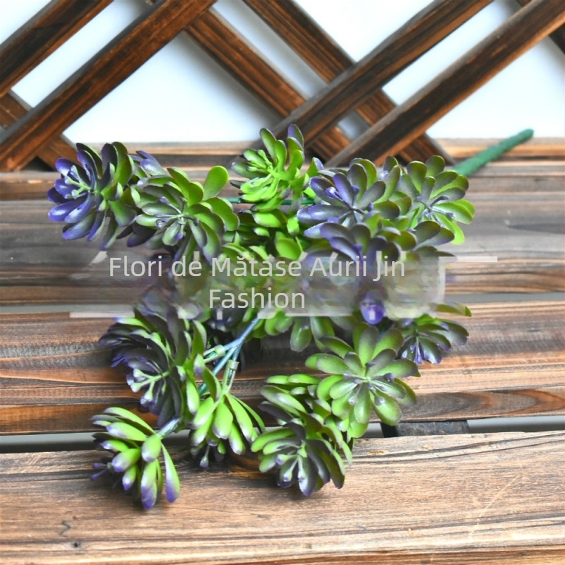 Plantă suculentă artificială în ghiveci, lotus gem, plante verzi de perete acvatice, accesorii pentru decorul floral de nuntă