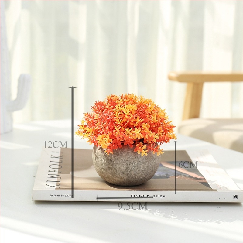 Plantă artificială în ghiveci, flori din plastic pentru decor, nunți și ședințe foto