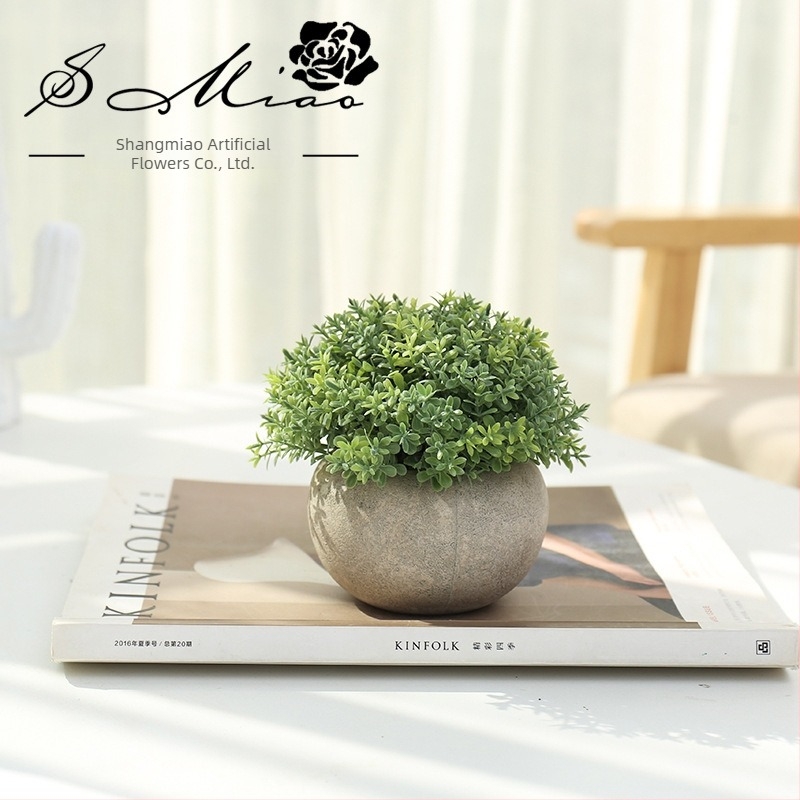 Plantă artificială în ghiveci, flori din plastic pentru decor, nunți și ședințe foto
