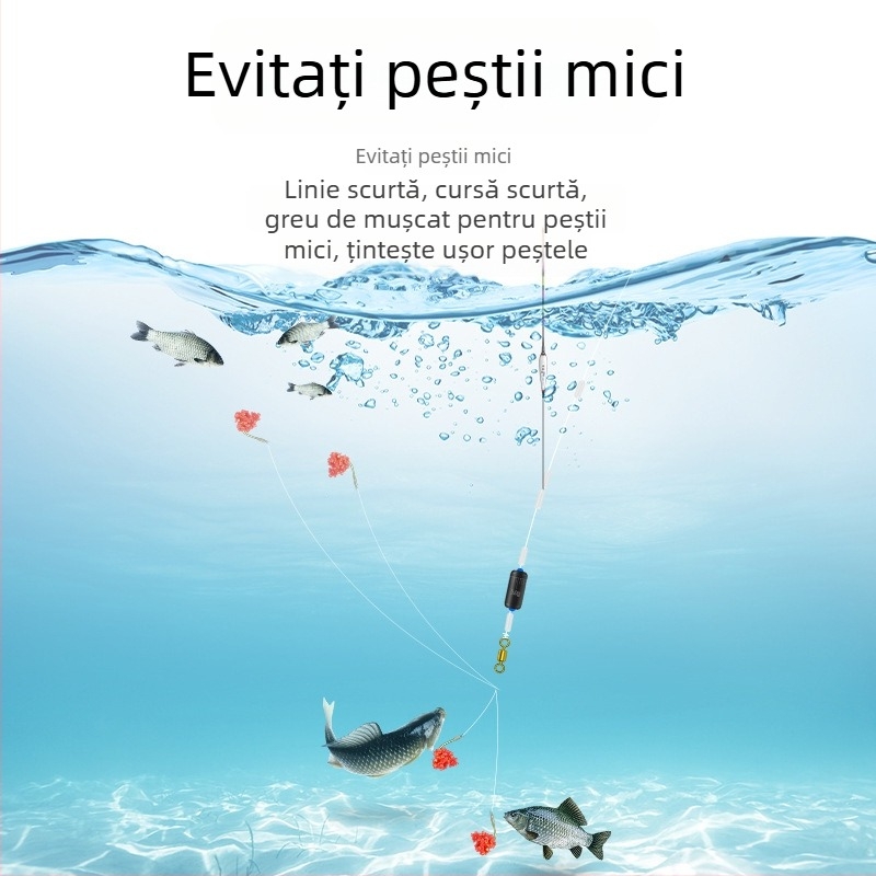 Set de 40 cârlige duble finisate, cu manșon auriu