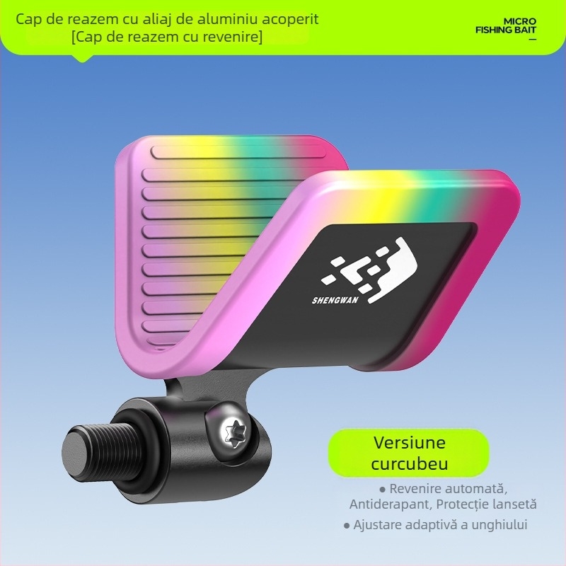 Manșon protector din silicon pentru capul cu revenire automată — pernă antiderapantă și suport durabil pentru suportul de undiță