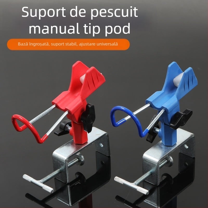 Suport pentru undițe de pescuit pe barcă, montaj tip turn